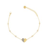 Bracciale Rue des Mille Donna Stardust Double in Argento BRZ-007 CUO AU - BRZ-007 CUO AU